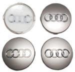 AutoHelix MSA Set 4 capacele roti 60mm gri/argintii, Audi A3, A4, A5, A6, A7, A8, Q3, Q5, Q7 pentru jante aliaj (4557)
