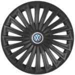 AutoHelix MSA Set 4 capace roti Joy Negru R17 Compatibil Cu Volkswagen (5398.1)