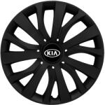 AUTOHELIX MSA Set 4 capace roti 16 inch (R16) compatibile KIA, Model - 432 Black Edition (432KiaBlack)