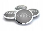 AUTOHELIX MSA Set 4 capace jante aliaj Audi 61mm, Gri Chrome (maf1162)