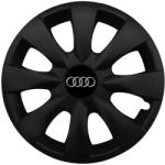 Autohelix Msa Set 4 capace roti potrivite jantelor de 15 inchi (R15) compatibile AUDI, Model - 316 Black Edition (316AlfaBlack)