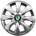 AUTOHELIX MSA Set 4 capace roti potrivite jantelor de 15 (R15) inchi compatibile SKODA Fabia , Octavia I, II, III , Roomster, Felicia , Rapid , Superb, Yeti Model-316 (316Skoda)