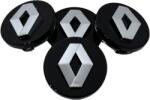 Semnalizari Dinamice Set 4 Capace Jante Aliaj Renault 50mm - 57mm, Negru (REN57MMN)