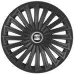 AutoHelix MSA Set 4 capace roti Joy Negru R17 pentru gama auto Seat (5380.1)