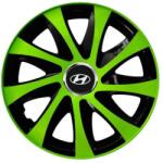 AutoHelix MSA Set 4 capace roti extra drift green R15 Compatibil Cu Hyundai (6350)