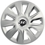 AutoHelix MSA Set 4 capace roti Cu Inel Cromat Stratos R16 Compatibil Cu Hyundai (8122)