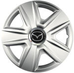 AutoHelix MSA Set 4 capace roti Cu Inel Cromat Esprit R16 Compatibil Cu Mazda (7679)