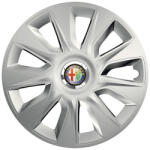 AutoHelix MSA Set 4 capace roti Cu Inel Cromat Stratos R16 Compatibil Cu Alfa Romeo (8095)