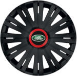 AutoHelix MSA Set 4 capace roti Negre Cu Inel Rosu Active R14 Compatibil Cu Land Rover (10717)