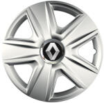 AutoHelix MSA Set 4 capace roti Cu Inel Cromat Esprit R16 Compatibil Cu Renault (7962)