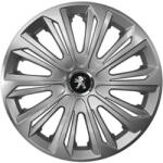 AutoHelix MSA Set 4 capace roti Strong silver varnished R15 Compatibil Cu Peugeot (9118)