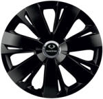 AutoHelix MSA Set 4 capace roti Negre Cu Inel Cromat Energy R16 Compatibil Cu SsangYoung (8962)