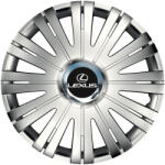 AutoHelix MSA Set 4 capace roti Cu Inel Cromat Active R15 Compatibil Cu Lexus (7474)