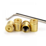 AutoHelix MSA Set capacele valva auto, cilindrice, universale, anti furt, aurii (AX_CV-002-AURII-65)