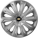AutoHelix MSA Set 4 capace roti Strong silver varnished R15 Compatibil Cu Chevrolet (9064)