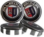 Autohelix Msa Set 4 capacele roti 68 mm Alpina, pentru jante aliaj, Negru, chrom (Alpina68mm4sztuki-1)