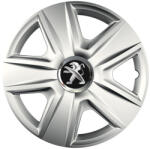 AutoHelix MSA Set 4 capace roti Cu Inel Cromat Esprit R16 Compatibil Cu Peugeot (7697)