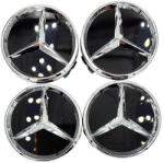 AUTOHELIX MSA Set 4 capace jante aliaj MERCEDES 60 mm, negru (55854160)