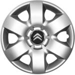 AutoHelix MSA Set 4 capace roti potrivite jantelor de 15 inchi (R15) compatibile Citroen, Model - 310 (310Citroen)