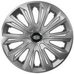 AutoHelix MSA Set 4 capace roti Strong silver varnished R15 Compatibil Cu Kia (9090)
