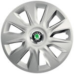 AutoHelix MSA Set 4 capace roti Cu Inel Cromat Stratos R16 Compatibil Cu Skoda (8170)
