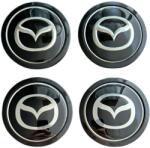 Autohelix Msa Set 4 capace roti 76mm exterior, 60mm interior Mazda negre compatibil/inlocuitor janta aliaj (maf2650)