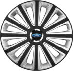 AutoHelix MSA Set 4 capace roti R15 Compatibil Cu Ford Trend Silver-Black (11004)