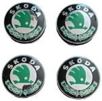 Autohelix Msa Set 4 capace roti 60mm Skoda verde compatibil/inlocuitor janta aliaj (maf690)