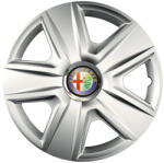 AutoHelix MSA Set 4 capace roti Cu Inel Cromat Esprit R16 Compatibil Cu Alfa Romeo (7634)
