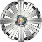 AutoHelix MSA Set 4 capace roti Cu Inel Cromat Active R15 Compatibil Cu Alfa Romeo (7435)