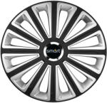 AutoHelix MSA Set 4 capace roti R16 Compatibil Cu Smart Trend Silver-Black (11059)