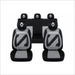AutoHelix MSA Set Huse Scaune Universale Nero Gri Personalizate cu Renault (NER108820.14)