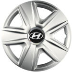 AutoHelix MSA Set 4 capace roti Cu Inel Cromat Esprit R16 Compatibil Cu Hyundai (7661)