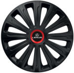 AutoHelix MSA Set 4 capace roti Negre Cu Inel Rosu Trend R16 Compatibil Cu Lexus (10920)