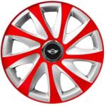 AutoHelix MSA Set 4 capace roti 14 inchi R14 Drift Rosu-Gri, Compatibil cu Mini Cooper (6098)