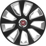Autohelix MSA Set 4 Capace Roti 17 inchi (R17) Stratos Negru-Gri, Compatibile Cu Fiat (STRGN9)