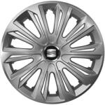 AutoHelix MSA Set 4 capace roti Strong silver varnished R15 Compatibil Cu Seat (9127)