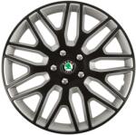AutoHelix MSA Set 4 Capace Roti 15 inchi (R15) Dakar Negru-Gri, Compatibile Cu Skoda (DKNG64)
