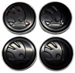 AutoHelix MSA Set 4 Capace Jante Aliaj Skoda 60mm, Negru (maf3674)