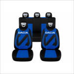 AutoHelix MSA Set Huse Scaune Universale Nero Albastru Personalizate cu Dacia (NER108818.2)