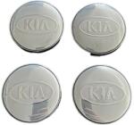 Autohelix Msa Set 4 capace roti 60mm Kia argintii compatibil/inlocuitor janta aliaj (maf718)