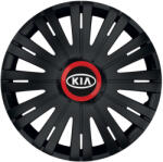 AutoHelix MSA Set 4 capace roti Negre Cu Inel Rosu Active R15 Compatibil Cu Kia (10715)