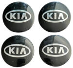 Autohelix Msa Set 4 capace roti 57mm exterior, 54mm interior Kia Negre compatibil/inlocuitor janta aliaj (maf2435)