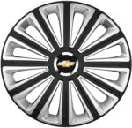 AutoHelix MSA Set 4 capace roti R15 Compatibil Cu Chevrolet Trend Silver-Black (10988)