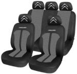 AutoHelix MSA Set Huse Scaune Universale Premium Carguard Personalizate cu Citroen - Negru/Gri (HLXgri.2)