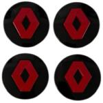 Autohelix Msa Set 4 capacele roti 57 mm Renault, pentru jante aliaj, Negru Rosu (maf3888)