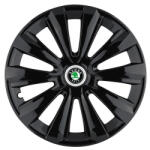 AutoHelix MSA Set 4 Capace Roti, potrivite jantelor de R16, pentru Skoda, model Delta Negru (13967)