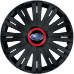 AutoHelix MSA Set 4 capace roti Negre Cu Inel Rosu Active R14 Compatibil Cu Subaru (10765)