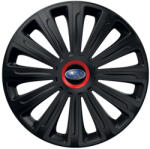 AutoHelix MSA Set 4 capace roti Negre Cu Inel Rosu Trend R16 Compatibil Cu Subaru (10965)