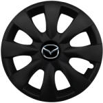 AUTOHELIX MSA Set 4 capace roti potrivite jantelor de 15 inchi (R15) compatibile MAZDA, Model - 316 Black Edition (316MazdaBlack)